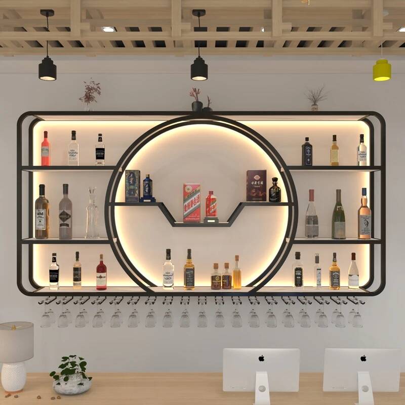 Home Bar Shelves - Armário Expositor de Vinhos para Boate,