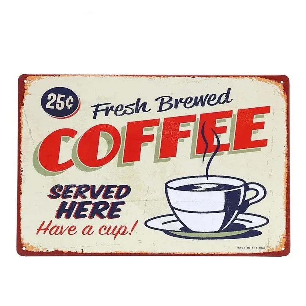 Home Bar And Coffee - Placas de Metal Decorativas: Beba Café