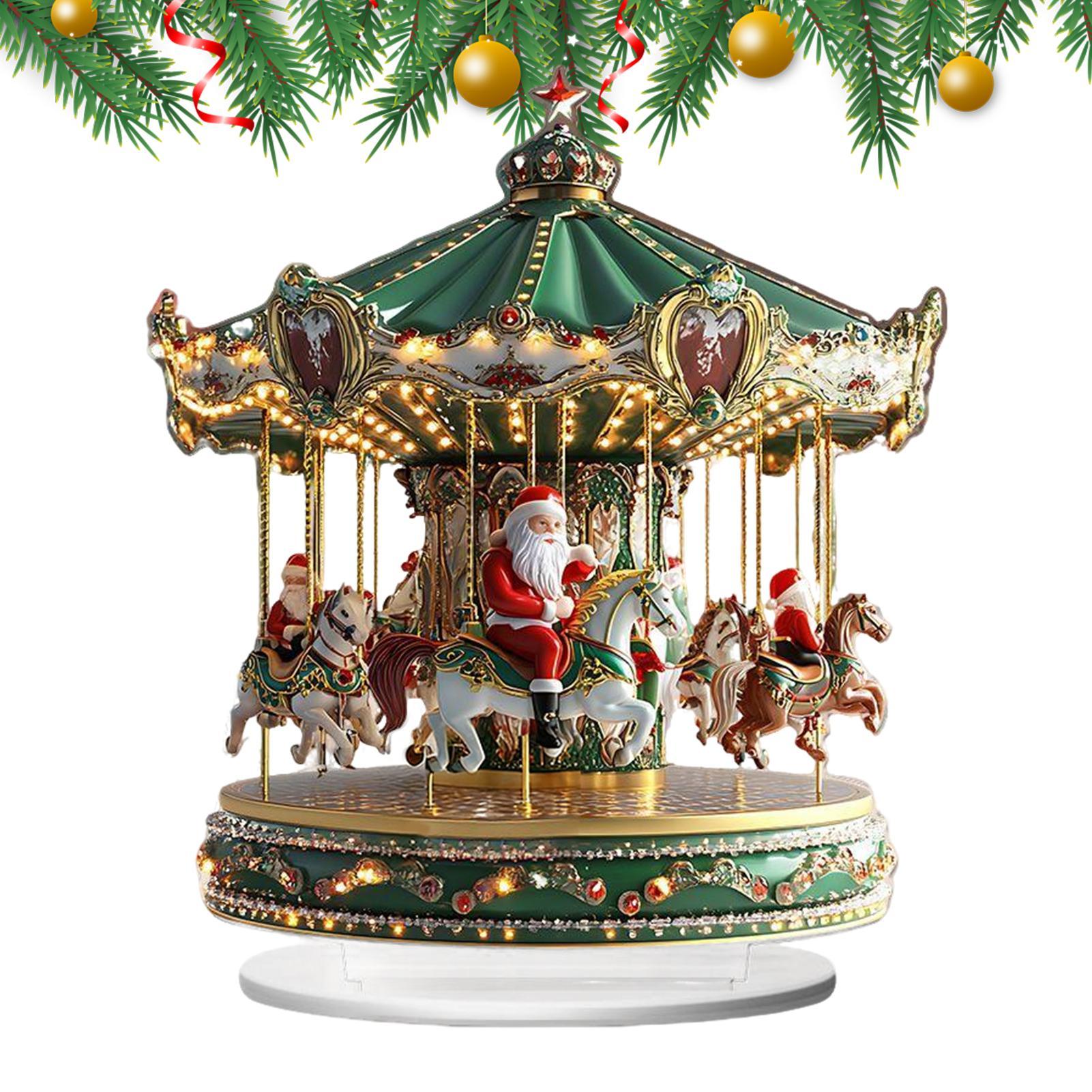 Home Bar Shelves - Carrossel de natal acrílico 2d decoração