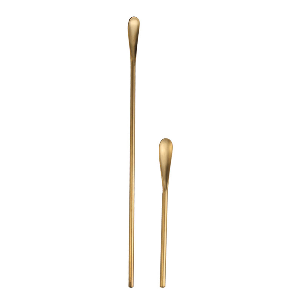 Bar Spoon Twisted - Conjunto de 2 Colheres de Aço