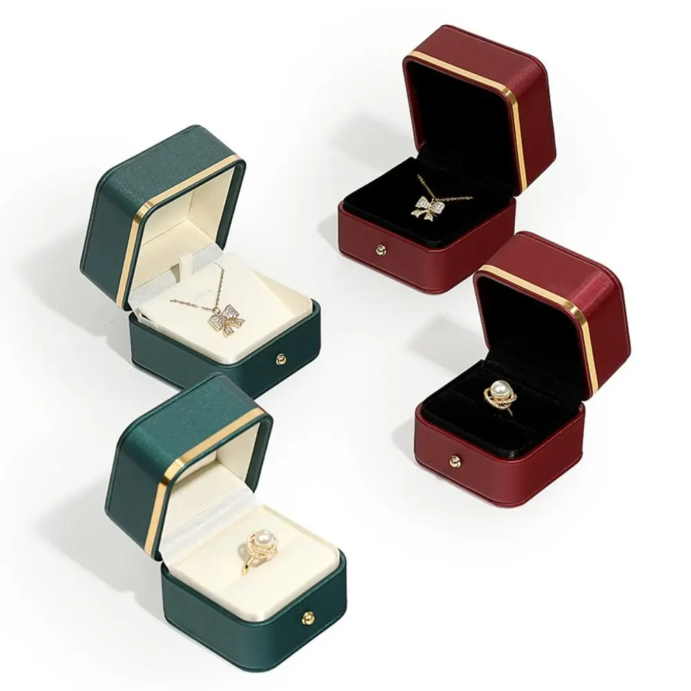 Bar Cart Gold - Moda couro do plutônio quadrado anel