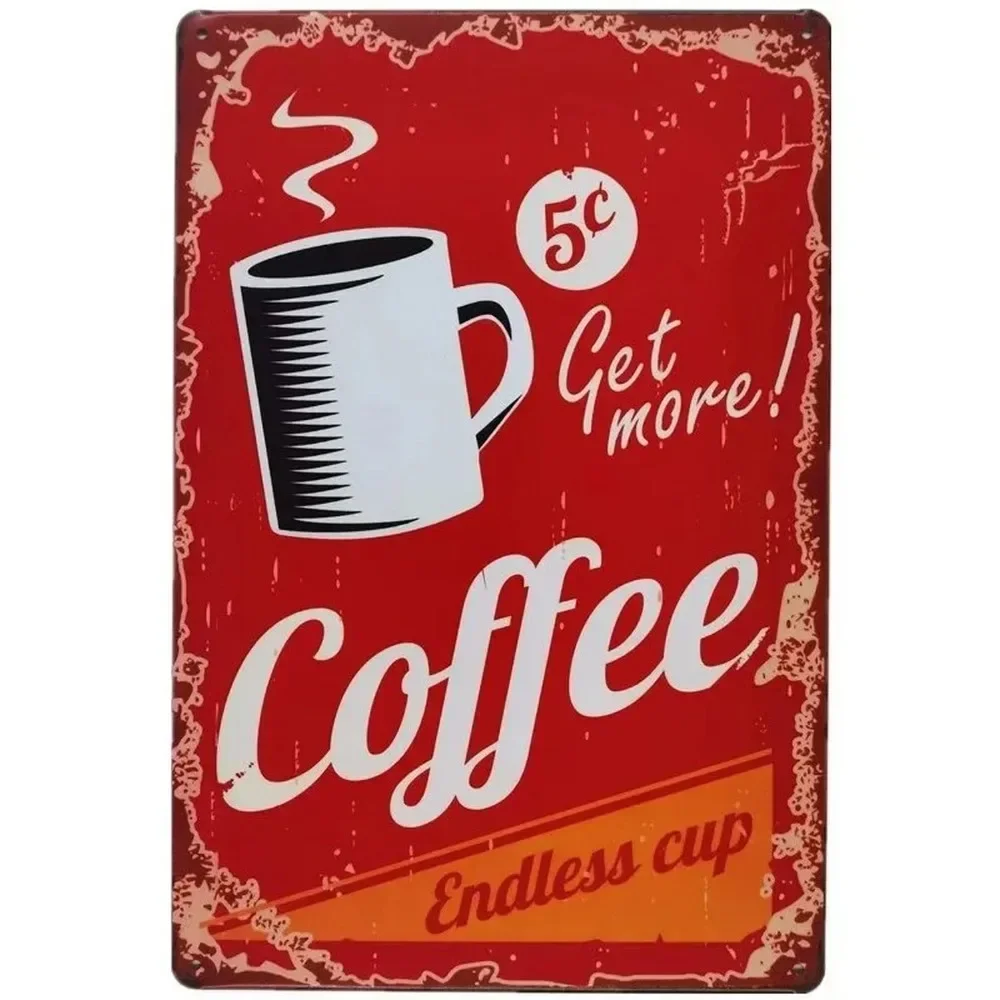 Placas de Metal Decorativas: B - Home Bar And Coffee avaliação e preço