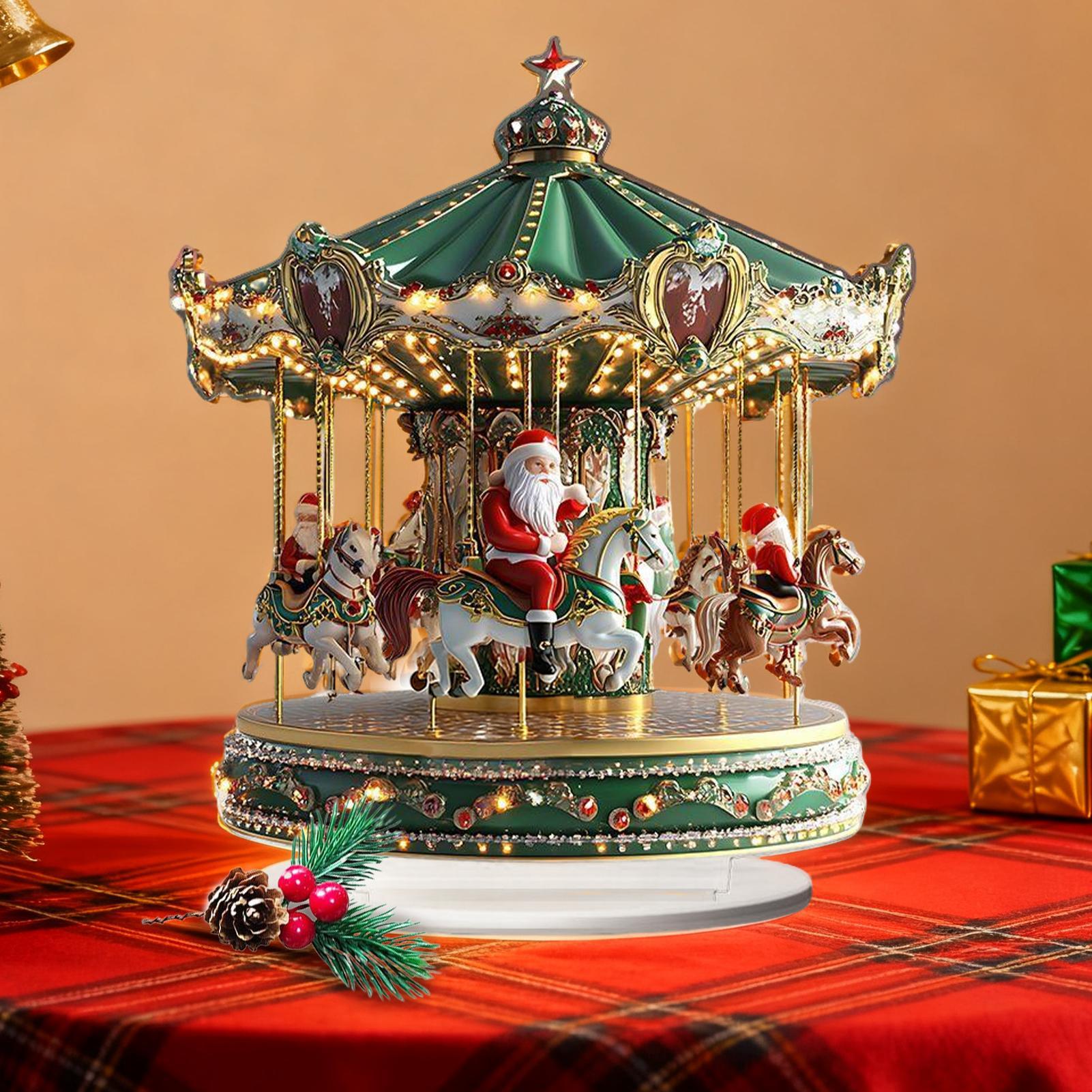 Carrossel de natal acrílico 2d - Home Bar Shelves avaliação e preço