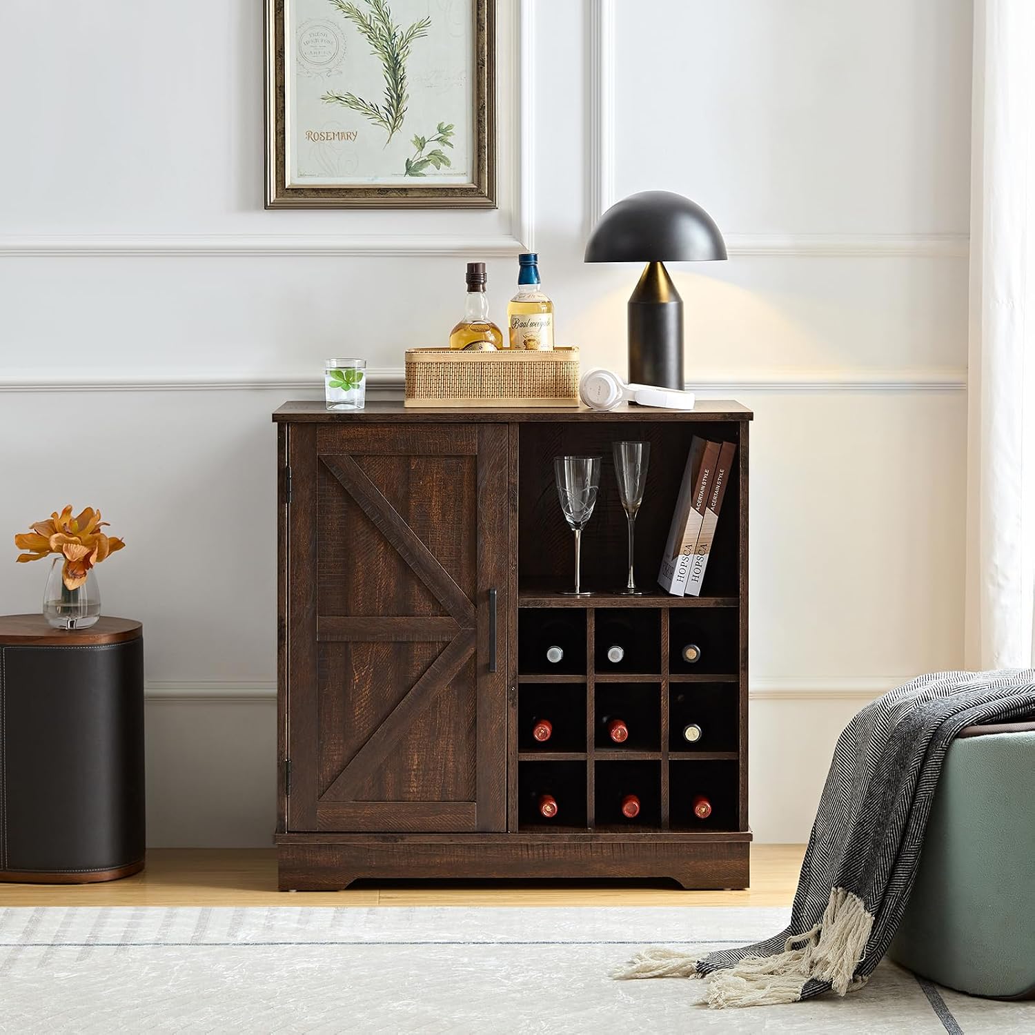 Armário de Bar Estilo Fazenda  - Home Bar Shelves avaliação e preço
