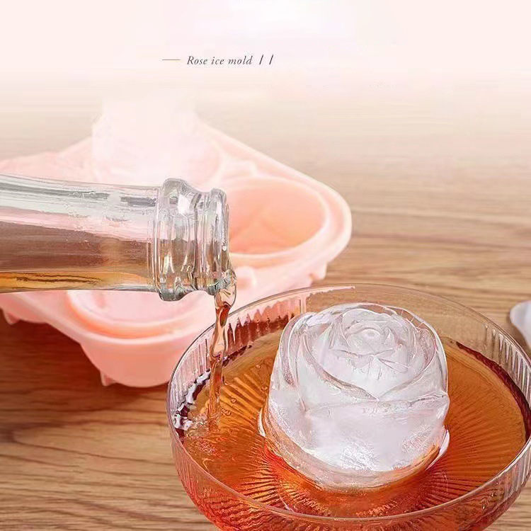 Moldes de gelo rosa 3d, 4 bura - Ice Mold Sphere avaliação e preço