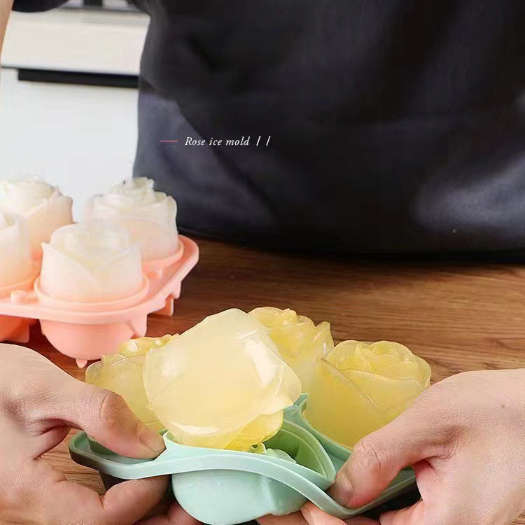 Moldes de gelo rosa 3d, 4 bura - Ice Mold Sphere avaliação e preço