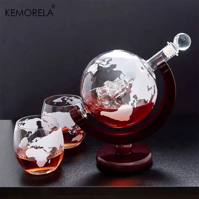 Conjunto de decantador de uísq - Decanter Globe Set avaliação e preço