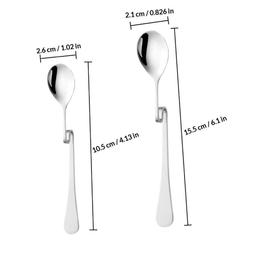 6 Peças de Colheres de Aço Ino - Bar Spoon Twisted avaliação e preço