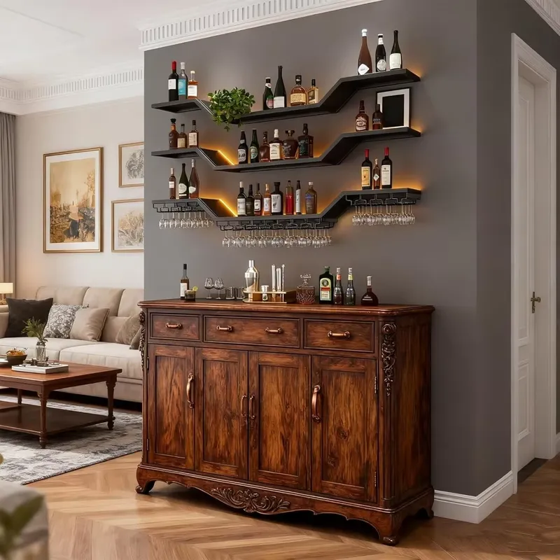 Suporte de Vinho de Parede LED - Home Bar Shelf avaliação e preço