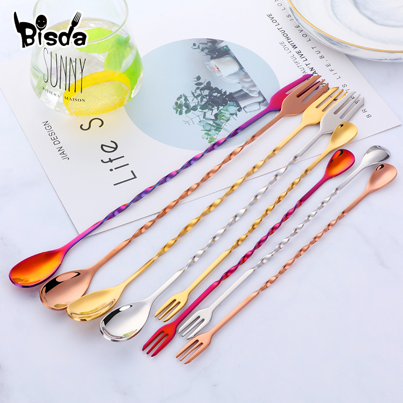 Colheres de bar de coquetel co - Bar Spoon Twisted avaliação e preço
